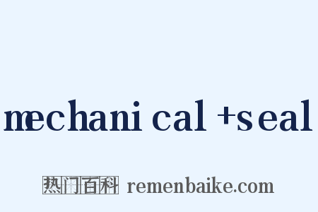 mechanical+seal是什么意思的图片